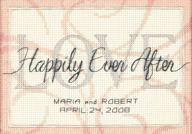 🎉 happily ever after wedding record counted cross stitch kit - personalized wedding gift, 7" x 5" by dimensions logo
