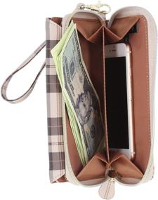 img 1 attached to Womens Blocking Organizer Removable Wristlet Women's Handbags & Wallets for Wristlets