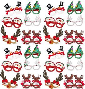 img 4 attached to 🎄 Christmas Party Must-Haves: Festive Glasses & Holiday Accessories (Bulk Pack of 24)