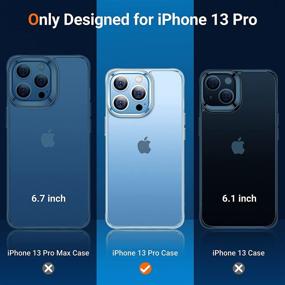 img 3 attached to TORRAS Matte Clear iPhone 13 Pro Case - Zero Fingerprints, Non-Yellowing, Shockproof Matte Case for iPhone 13 Pro (6.1 Inch), Mist Series, Matte Clear