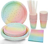 одноразовые десертные салфетки dinnerware birthday логотип