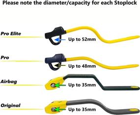 img 2 attached to Профессиональное средство против угона Pro Elite Stoplock - Замок на рулевое колесо автомобиля - Премиум-антиугонное устройство для повышенной безопасности с ключами.