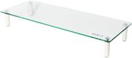 «vivo glass ergonomic tabletop riser - стандартный универсальный прямой подставка для компьютерного монитора, жк-led телевизора, ноутбука и других устройств (stand-v000r)» логотип