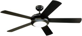 img 4 attached to 💡 Westinghouse Lighting 7224200 Comet - Stylish Indoor Ceiling Fan with Light in Matte Black