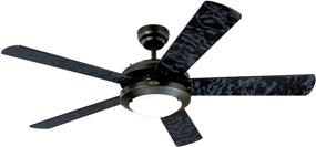 img 3 attached to 💡 Westinghouse Lighting 7224200 Comet - Stylish Indoor Ceiling Fan with Light in Matte Black