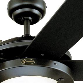 img 2 attached to 💡 Westinghouse Lighting 7224200 Comet - Stylish Indoor Ceiling Fan with Light in Matte Black