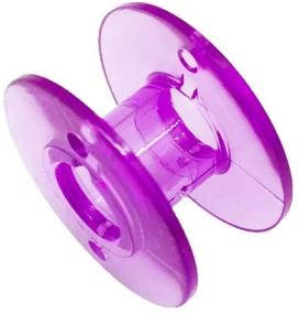 img 3 attached to YEQIN Purple Class 15 (A Size) Plastic Bobbins - 10 pc Set: Compatible with Brother, Babylock, Singer, Juki Sewing Machines - 2518P