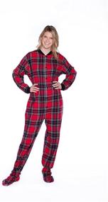 img 2 attached to Cotton Flannel Footie Pajamas XX Large