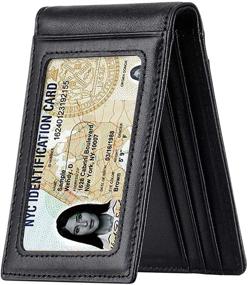 img 4 attached to Wallet Blocking Bifold Leather Pocket Men's Accessories for Wallets, Card Cases & Money Organizers