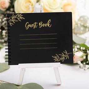 img 2 attached to 📸 Wedding Guest Book for Polaroid Pictures - 80 Blank Pages (40 Sheets) Photo Guestbook - 8x10 inch Spiral Hardcover Book - Sign in Album for Bridal Shower, Baby Shower, Funeral, Christmas, Airbnb