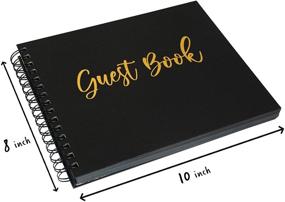 img 3 attached to 📸 Wedding Guest Book for Polaroid Pictures - 80 Blank Pages (40 Sheets) Photo Guestbook - 8x10 inch Spiral Hardcover Book - Sign in Album for Bridal Shower, Baby Shower, Funeral, Christmas, Airbnb