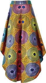 img 3 attached to Shenbolen Women African Ankara 👗 Skirts: Stunning Fashion for Women's Clothing