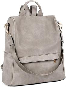 img 4 attached to CLUCI Backpack Shoulder Anti Theft Two Toned Women's Handbags & Wallets in Fashion Backpacks