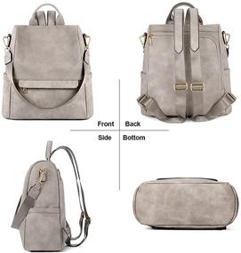 img 1 attached to CLUCI Backpack Shoulder Anti Theft Two Toned Women's Handbags & Wallets in Fashion Backpacks