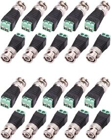 img 4 attached to 📷 Enhanced WildHD 20 Pack BNC Balun Connector and Camera Terminal Male Adapter for CCTV Surveillance Video Cameras Coaxial/Cat5/Cat6 (BNC Balun Connector) - Improved SEO