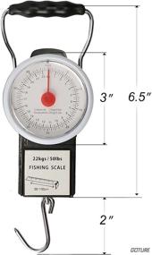 img 2 attached to 🎣 Goture Digital Hanging Scale: Multipurpose Portable Hand Held Dial Weight Scale with Tape Measure (50 Lbs / 22Kg) - Ideal for Kitchen, Fishing, and Outdoor Activities