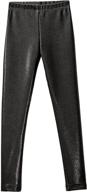 shimmer and shine: city threads metallic colorful girls' leggings - trendy clothing for style-conscious kids! logo