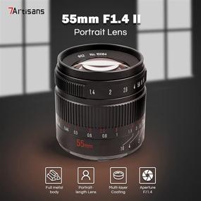 img 3 attached to 📷 7artisans 55mm F1.4 II V2.0 Portrait Lens for Fuji X-Mount Cameras: Unleash Photography Brilliance!