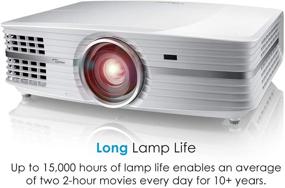 img 1 attached to 📽️ Optoma UHD60 4K UHD Projector – 3000 Lumens, Enhanced Entertainment and Movie Experience, Rec.2020 with DCI-P3 for Wide Color Gamut, HDMI 2.0 and HDR10, Sleek White Design