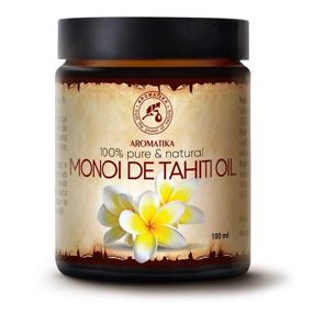 img 4 attached to 🌺 Organic Monoi de Tahiti Carrier Oil 3.4oz - Cold Pressed Monoi Base Oil - Cocos Nucifera - Gardenia Tahitensis - Unrefined Carrier Oil for Essential Oils - Natural Face & Body Care - Massage