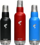 simple drink spirit travel bottle logo