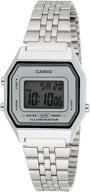 ⌚ женские среднего размера цифровые часы casio silver tone retro - стильный аксессуар для шикарных женщин логотип