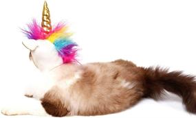 img 2 attached to 🦄 NACOCO Cat Unicorn Hat: Perfect Cosplay Accessory for Small Dogs and Puppies on Halloween