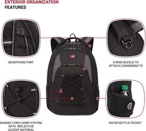 img 2 attached to SwissGear Backpack Durable Backpack Heather Laptop Accessories