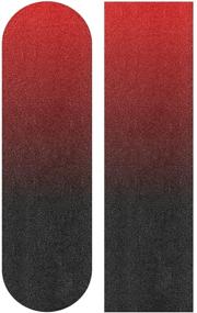 img 4 attached to 🛹 Black Red Waterproof Skateboard Grip Tape Sheet 33x9inch - Bubble Free, Longboard Griptape, Scooter Grip Tape, Rollerboard Sandpaper