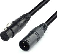 siyear dmx-512 xlr 5 pin male to xlr 5 pin female dmx lighting cable(10 feet/3m) logo