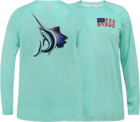 img 2 attached to HDE Performance Fishing Shirts Men Sports & Fitness
