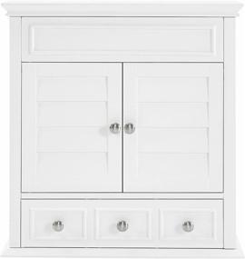 img 2 attached to 🚽 Crosley Furniture Lydia Wall Cabinet for Bathroom, White