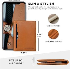 img 2 attached to 👜 Stylish Leather Blocking Minimalist Wallets: Must-Have Accessories for Men's Wallets, Card Cases & Money Organizers