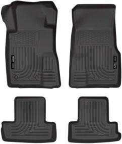 img 4 attached to 🚗 Husky Liners 98371 Weatherbeater Floor Mats, Black, Fits 2010-14 Ford Mustang - Front & 2nd Seat