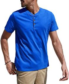 img 4 attached to 👕 Lehmanlin Henley T-Shirts: Stylish Casual Sleeve Shirts for Men's Clothing