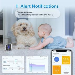 img 1 attached to 🌡️ meross Wireless Thermometer Hygrometer: Monitor and Alert for Greenhouse, Wine Cellar, Baby Room & More! (meross Hub Required)