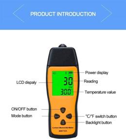 img 3 attached to 🔍 Portable CO Gas Detector, Handheld Carbon Monoxide Meter with 0-1000ppm Range, 1PPM Resolution (Battery NOT Included)