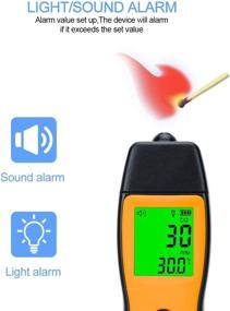img 1 attached to 🔍 Portable CO Gas Detector, Handheld Carbon Monoxide Meter with 0-1000ppm Range, 1PPM Resolution (Battery NOT Included)