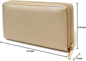 img 3 attached to 👜 Women's Handbags & Wallets: Me Plus Fashion Leather Zippered Wallets Collection