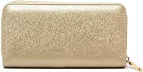 img 4 attached to 👜 Women's Handbags & Wallets: Me Plus Fashion Leather Zippered Wallets Collection