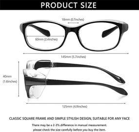 img 3 attached to 🔍 Transparent Silicone Protective Eyeglass Blocking