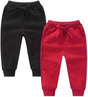 👖 t.h.l.s toddler active jogger pants with pockets - 3-pack, sizes 1-7t logo