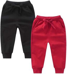 img 4 attached to 👖 T.H.L.S Toddler Active Jogger Pants with Pockets - 3-Pack, Sizes 1-7T