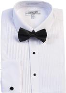 gioberti collar tuxedo dress shirt men's clothing logo