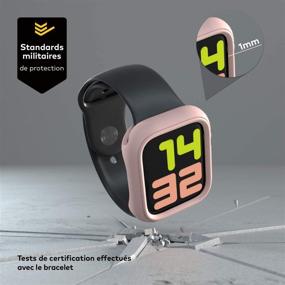 img 3 attached to Чехол-бампер RhinoShield в темно-бирюзовом цвете - совместим с Apple Watch SE & Series 6/5/4 [44 мм], стильный и устойчивый к ударам.