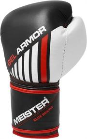 img 3 attached to 🥊 Training Boxing Gloves: Meister Gel Armor 16oz | Full Grain Leather | Mesh Drawstring Bag