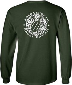 img 1 attached to Koloa Surf Hawaiian Turtle Logo Long 🐢 Sleeve Tees for Regular, Big and Tall Sizes