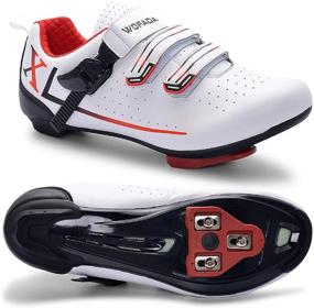 img 4 attached to Cycling Compatible Peloton Peleton Black Gray Men's Shoes in Athletic