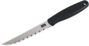 img 1 attached to Enhance Your Culinary Experience with the Goodcook 4.5-Inch Serrated Utility Kitchen Knife in Silver/Black