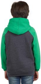 img 3 attached to 👕 Stylish Minecraft Green Raglan Pullover Hoodie for Boys - Shop Boys' Clothing, Fashion Hoodies & Sweatshirts